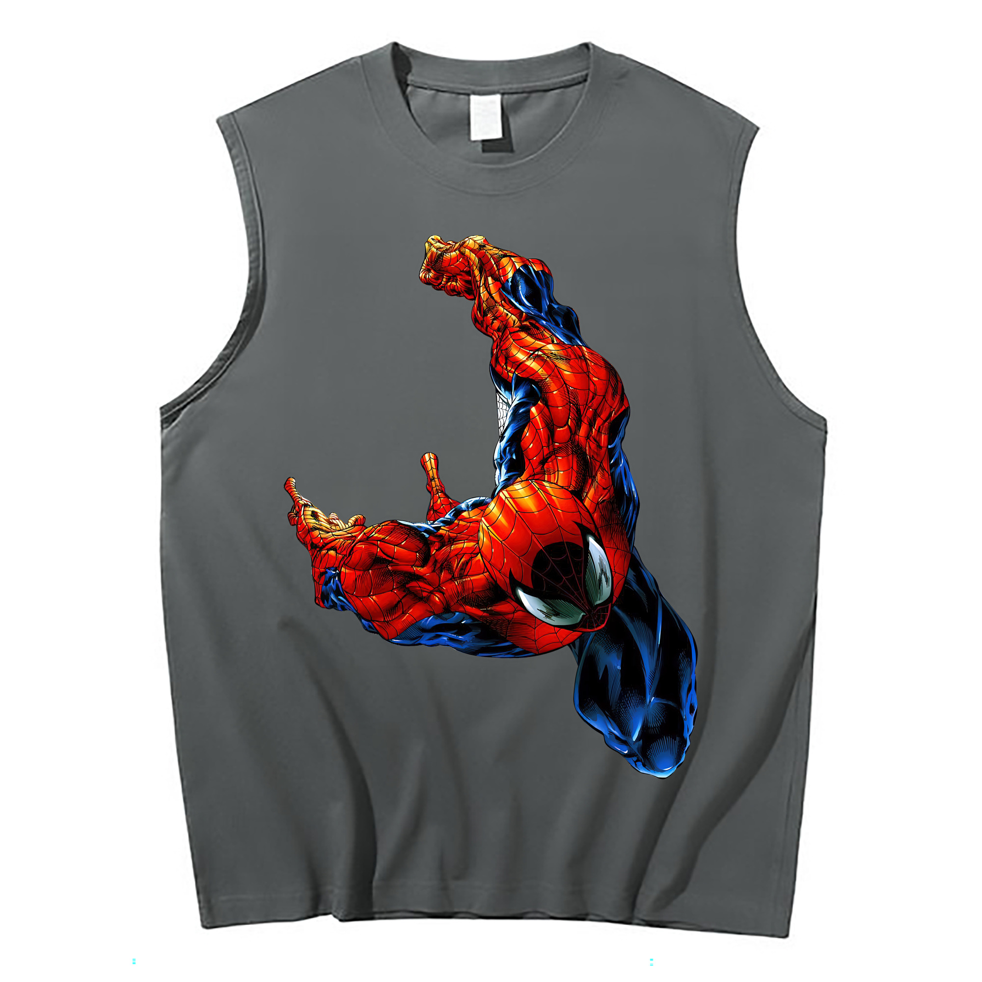 （画像用） Spider Man スパイダーマン コットン100％タンクトップ（フロントプリント）